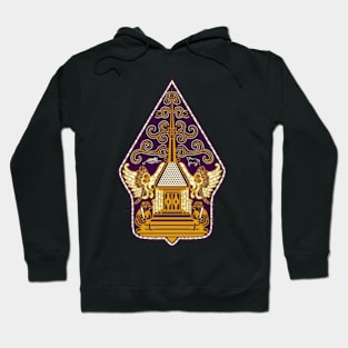 Javanese culture of floral ornament Hoodie